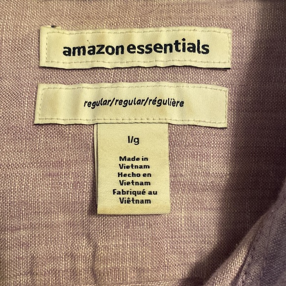 Amazon Essentials Linen Button Down - Picture 4 of 4